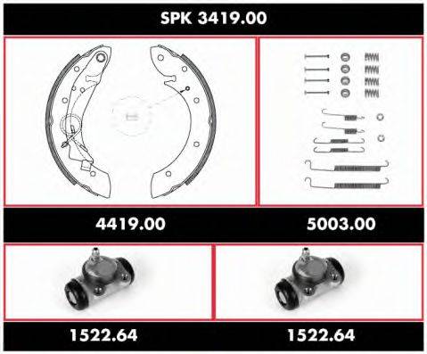 WOKING SPK341900 Комплект тормозов, барабанный тормозной механизм