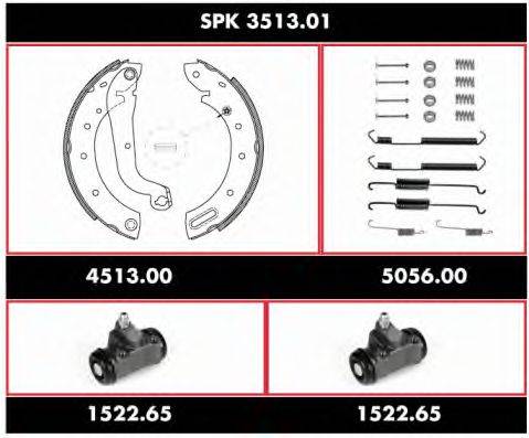 WOKING SPK351301 Комплект тормозов, барабанный тормозной механизм