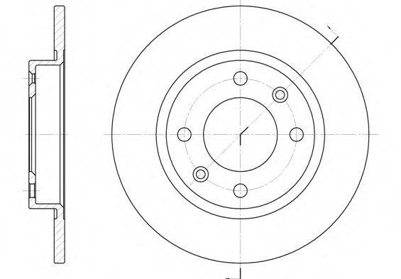 WOKING D613600 Тормозной диск