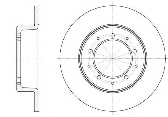 WOKING D633300 Тормозной диск