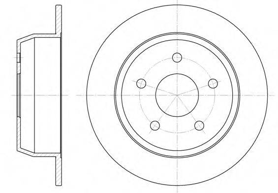 WOKING D662800 Тормозной диск