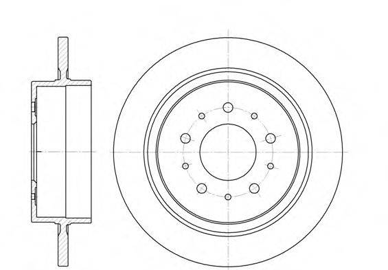 WOKING D692100 Тормозной диск