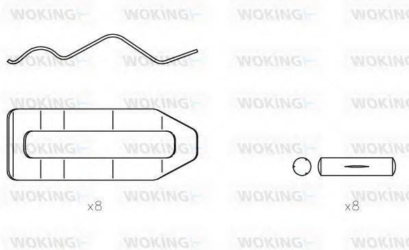 WOKING ACA850300 Комплектующие, колодки дискового тормоза