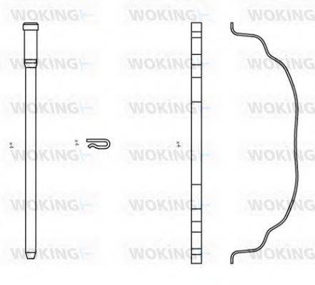 WOKING ACA850700 Комплектующие, колодки дискового тормоза