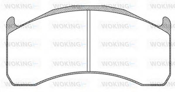 WOKING JSA1172310 Комплект тормозных колодок, дисковый тормоз