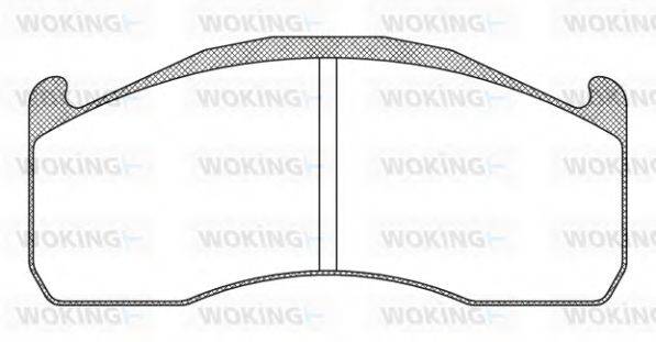 WOKING JSA1228310 Комплект тормозных колодок, дисковый тормоз