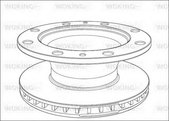 WOKING NSA101420 Тормозной диск