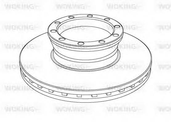 WOKING NSA104120 Тормозной диск