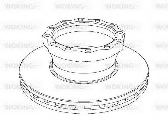 WOKING NSA104320 Тормозной диск