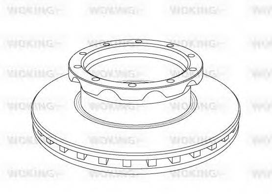 WOKING NSA105020 Тормозной диск