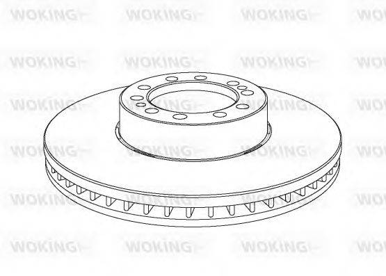 WOKING NSA107520 Тормозной диск