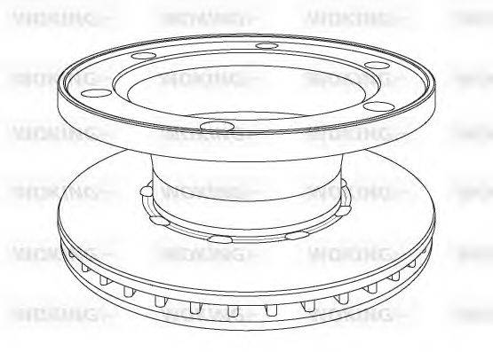 WOKING NSA107720 Тормозной диск
