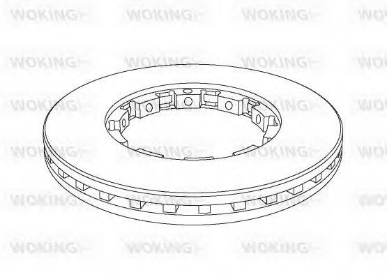 WOKING NSA114320 Тормозной диск