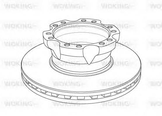 WOKING NSA115420 Тормозной диск