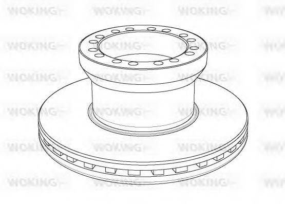 WOKING NSA115520 Тормозной диск