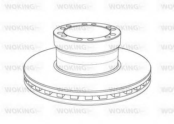 WOKING NSA115620 Тормозной диск