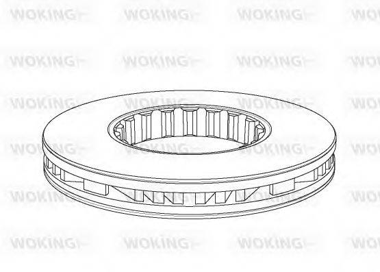 WOKING NSA116120 Тормозной диск