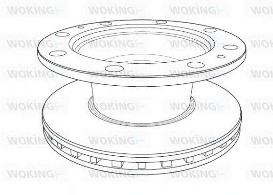 WOKING NSA118720 Тормозной диск