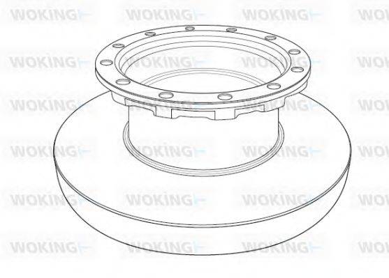 WOKING NSA119610 Тормозной диск