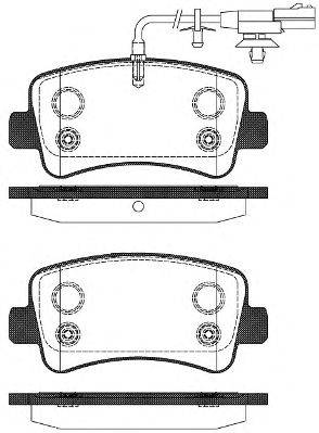 WOKING P1539311 Комплект тормозных колодок, дисковый тормоз