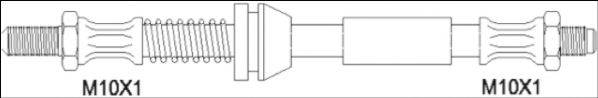 WOKING G190009 Тормозной шланг