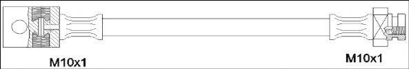 WOKING G190045 Тормозной шланг