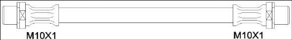 WOKING G190070 Тормозной шланг