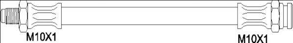 WOKING G190098 Тормозной шланг