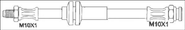 WOKING G190112 Тормозной шланг