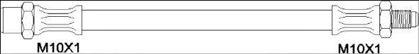 WOKING G190122 Тормозной шланг