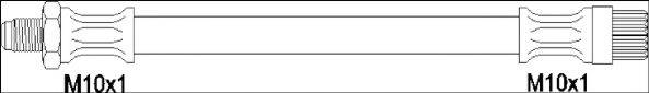 WOKING G190145 Тормозной шланг