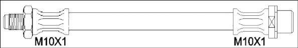 WOKING G190185 Тормозной шланг