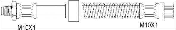 WOKING G190187 Тормозной шланг