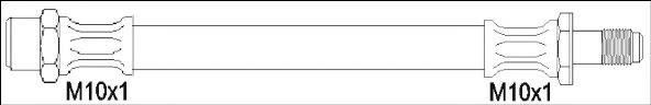 WOKING G190339 Тормозной шланг