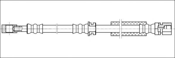 WOKING G190435 Тормозной шланг