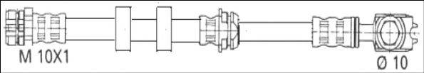 WOKING G190436 Тормозной шланг