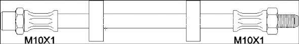 WOKING G191200 Тормозной шланг