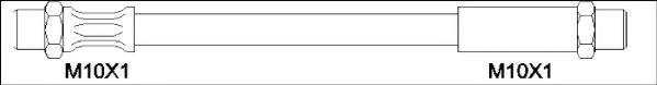 WOKING G192104 Тормозной шланг