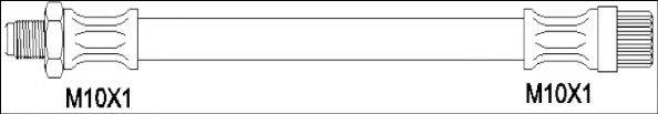 WOKING G192402 Тормозной шланг