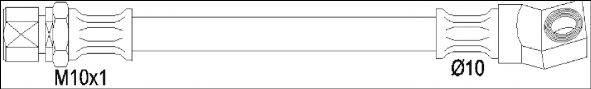WOKING G195001 Тормозной шланг