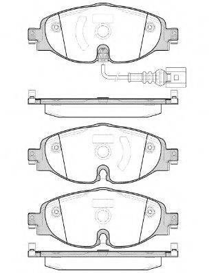 WOKING P1415301 Комплект тормозных колодок, дисковый тормоз