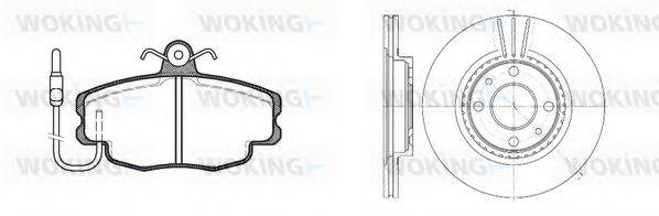 WOKING 8041302 Комплект тормозов, дисковый тормозной механизм
