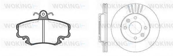 WOKING 8041305 Комплект тормозов, дисковый тормозной механизм