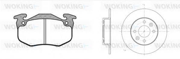 WOKING 8044301 Комплект тормозов, дисковый тормозной механизм
