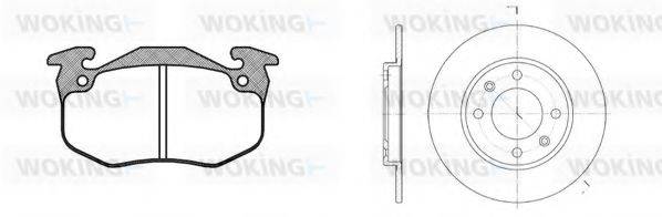 WOKING 8044302 Комплект тормозов, дисковый тормозной механизм