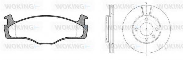 WOKING 8071300 Комплект тормозов, дисковый тормозной механизм