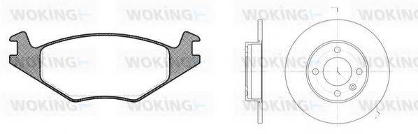 WOKING 8071302 Комплект тормозов, дисковый тормозной механизм