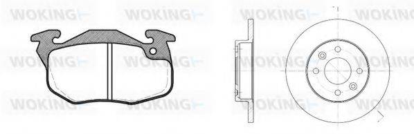 WOKING 8092301 Комплект тормозов, дисковый тормозной механизм
