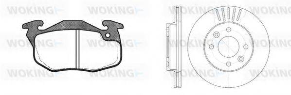 WOKING 8092302 Комплект тормозов, дисковый тормозной механизм