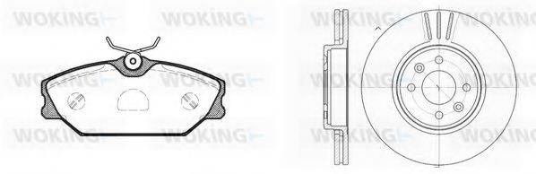 WOKING 8308302 Комплект тормозов, дисковый тормозной механизм